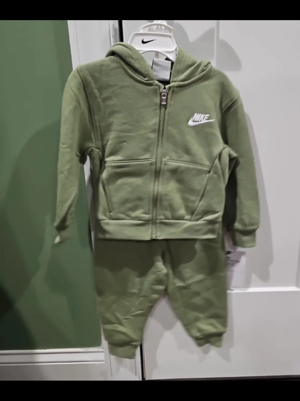 Nike Kids Olive Zip Hoodie & Joggers Set